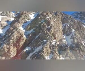 عملیات نجات کوهنوردان توسط اورژانس هوایی الیگودرز