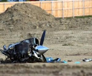 لحظه سقوط یک فروند بیچ‌کرفت در فرودگاهی در لاولند ایالت کلورادو در ۱۵ می ۲۰۱۹