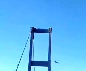 تصاویری از مانور هیجان‌انگیز یک جنگنده
