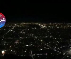 نورافشانی تهران به مناسب ۲۲ بهمن از درون هواپیما 