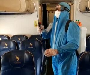 ضدعفونی هواپیماهای وارش بعد از هر پرواز 