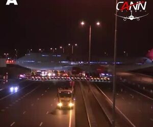 بوئینگ۷۴۷ کورندون با بستن اتوبان به استراحتگاه نهایی خود رسید