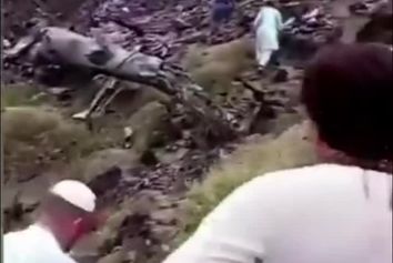 سقوط بالگرد امداد در پاکستان با ۵ کشته 