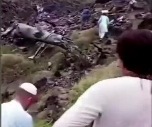 سقوط بالگرد امداد در پاکستان با ۵ کشته 