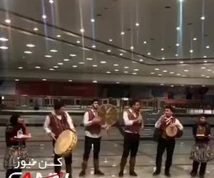 فرودگاه ساری و استقبال از مسافران به مناسبت نوروز