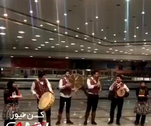 فرودگاه ساری و استقبال از مسافران به مناسبت نوروز