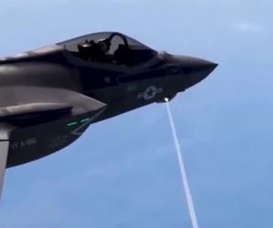  لحظه‌ای نادر؛ فالکون ۹ و F-35C در یک قاب