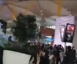 تنش و درگیری در فرودگاه استانبول ترکیه