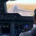 فرود از نمای کاکپیت ایرباس A350