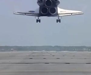 ویدیویی از فرود شاتل