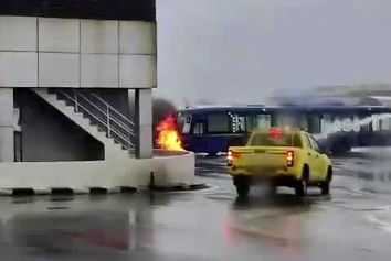 سیل شدید در فرودگاه بین‌المللی بمبئی