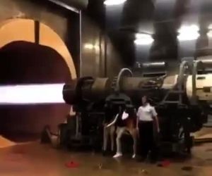 آزمایش پس‌سوز موتور F16 در سلول تست
