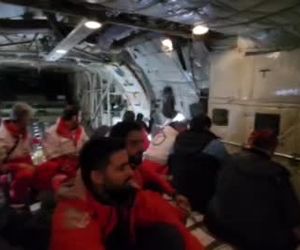 ویدویی از داخل اولین پرواز اعزامی گروه امدادگران هلال احمر ایران به منطقه آدنای ترکیه