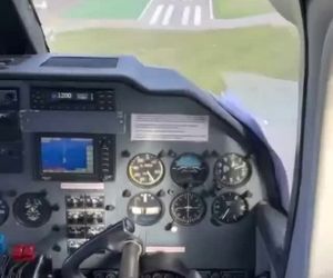 فرود در فرودگاه سنت بارتس از نمای کاکپیت
