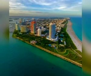 تصاویری از پرواز بر فراز شهر زیبای میامی