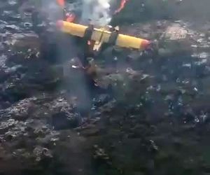 سقوط هواپیمای کانادایر CL215 که یک هواپیمای آتش نشان منطقه‌ای است در عملیات اطفا حریق جنگل‌های لوبیوس پرتغال 