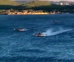 فرود موازی روی آب