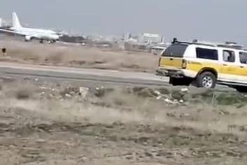 تیک آف ایرباس٣١٩ تازه وارد ایران ایر از مشهد به فرودگاه امام