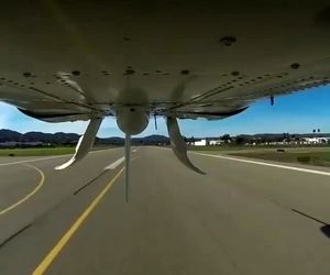 تیک‌آف از زاویه‌ای جذاب و دیدنی 