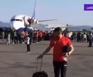  حضور عجیب هواداران پرسپولیس در باند فرودگاه دشت ناز ساری