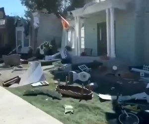 محل سانحه یک بویینگ ۷۴۷ برای استفاده در فیلم‌های هالیوودی 