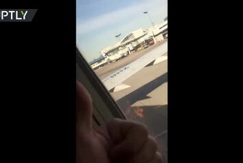 آتش‌سوزی در موتور هواپیمای Utair