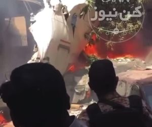 انتقال مصدومان ساختمانهاى مسکونى در محل سقوط ایرباس٣٢٠ پاکستان. 