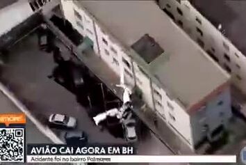 لحظه برخورد یک هواپیما به ساختمانی در برزیل