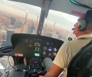 پرواز در کنار ساختمان از نمای کاکپیت 