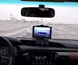 فرودگاه مهرآباد و انجام پروازها با توجه به بارش برف زمستانی