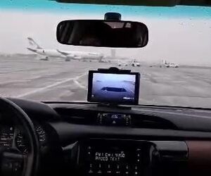 فرودگاه مهرآباد و انجام پروازها با توجه به بارش برف زمستانی