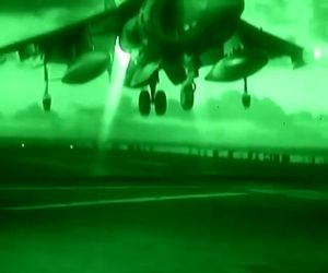 فرود عمودی هریر با دوربین دید در شب