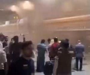 آتش‌سوزی گسترده در فرودگاه بین‌المللی لاهور پاکستان؛ تمامی پروازها لغو شد

