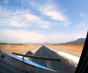 فرود در فرودگاه دالامان ترکیه از نمایی دیدنی