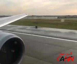 موتور بویینگ 767-400ER در حالت تیک آف با حداکثر توان