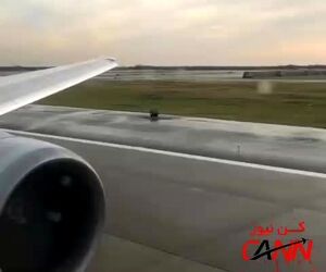 موتور بویینگ 767-400ER در حالت تیک آف با حداکثر توان