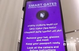 کنترل پاسپورت با تونل هوشمند
 بیومتریک فرودگاه بین‌ المللی دبی