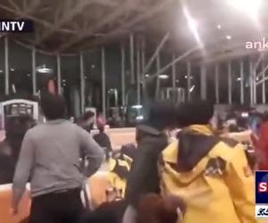 وحشت در فرودگاه هاتای (ترکیه) پس از دو زمین لرزه متوالی ۶.۳ و ۵.۸ ریشتری