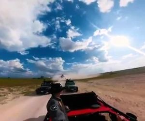 پرواز با ارتفاع پایین ‌هلیکوپتر آپاچی