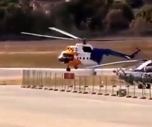 فرود هلیکوپتر با چاشنی سانحه