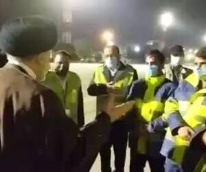 تشکر رئیس جمهور  از کارکنان و کارگران فرودگاه یزد در پایان سفر ۱۶ ساعته به این استان