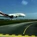 فرود A380 از نمایی جذاب و دیدنی 
