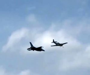 تصاویری از یک رقابت نفس‌گیر در آسمان 