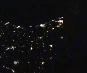 تایم لپسی از حرکت ایستگاه بین‌المللی فضایی برفراز زمین
