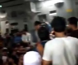 ویدیویی از داخل گلوبمستر ایالات متحده با ۶۴۰ مسافر خاک افغانستان را ترک کرد.