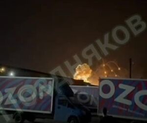 انفجار قوی فرودگاه بریانسک روسیه را لرزاند