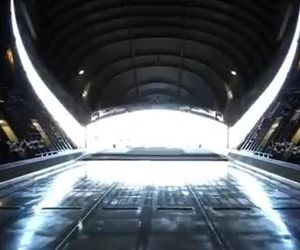 نمایی از داخل هواپیمای بلوگا XL ایرباس