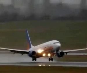 تصمیم به انصراف از فرود در لحظات پایانی تقرب به باند در شرایط باد جانبی