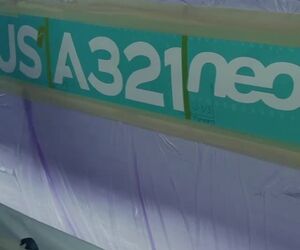تیزر ایرباس از روند ساخت اولین A321LR جت بلو