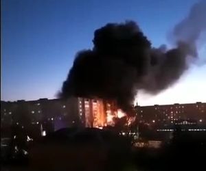 سقوط جنگنده روسی در منطقه مسکونی شهر ییسم